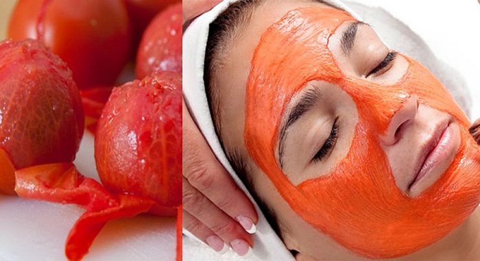 Bạn cũng có thể luộc chín cà chua để làm mặt nạ đắp mặt