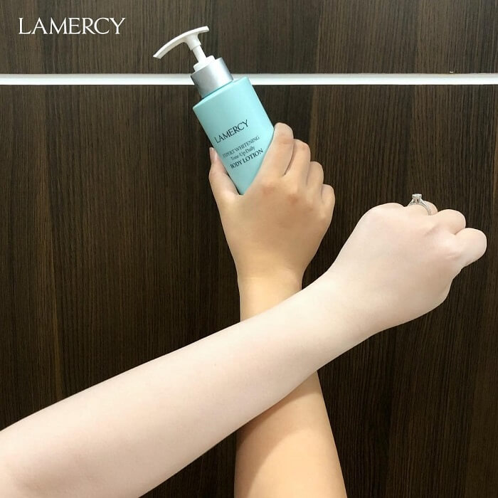 Lamercy Body Lotion giúp khóa trắng hiệu quả lên tới 24h