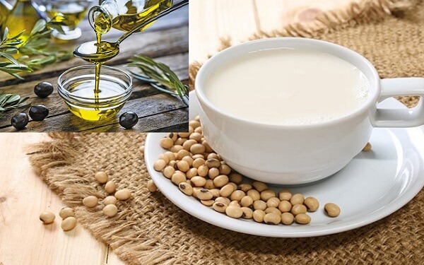 Làm trắng da bằng sữa đậu nành và dầu oliu mang lại hiệu quả dưỡng trắng đáng kể cho người có làn da khô xỉn màu