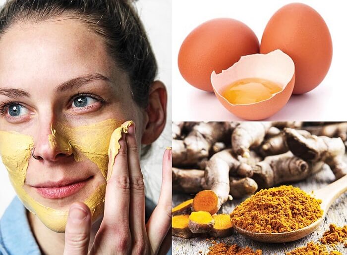 Mặt nạ trứng gà và bột nghệ giúp trị mụn cám, dưỡng trắng và trẻ hóa da hiệu quả