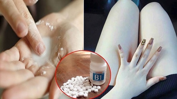 Không cần nguyên liệu khác, bạn có thể trộn vitamin B1 với sữa tắm để dưỡng trắng da body