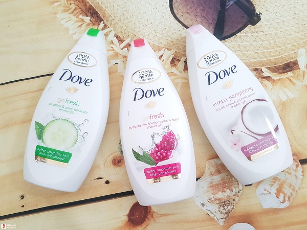 Sữa tắm trắng da Dove có tác dụng bổ sung độ ẩm cho da, khiến làn da trắng mịn lên mỗi ngày
